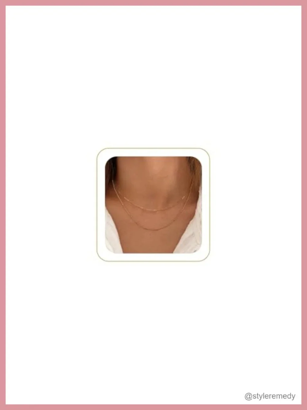 14k Gold Plated Thin Beaded Wave Box Chain Necklace Dainty Layered Choker
